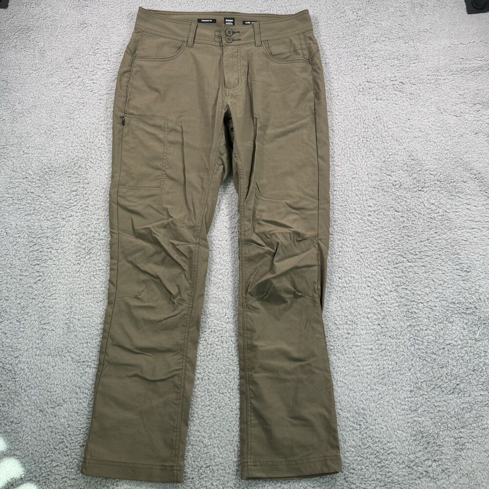 prAna Pants Womens 8 Green Halle Straight Fit Hiking Nylon Outdoor